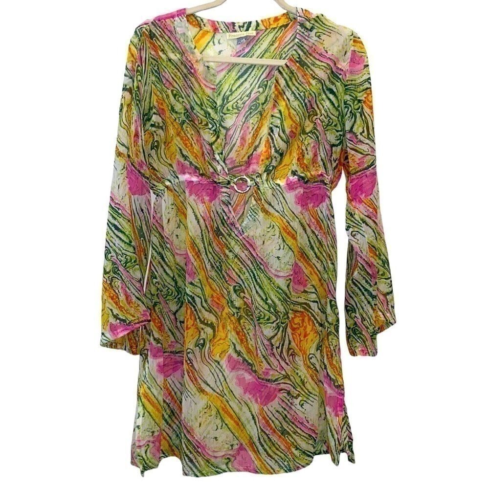 Pineapple Cove Swimsuit Beach Island Coverup Grandmacore Resort Vacay Large